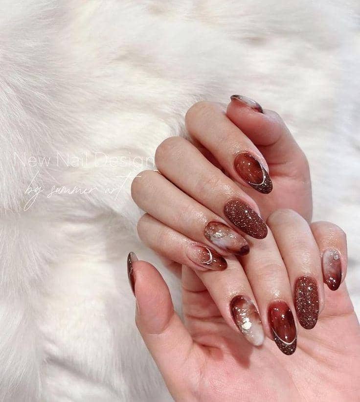 ide nail art untuk tunangan