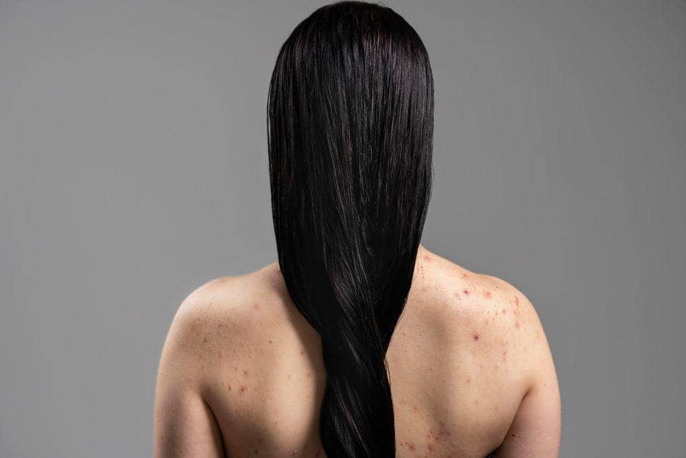 ilustrasi warna rambut hitam