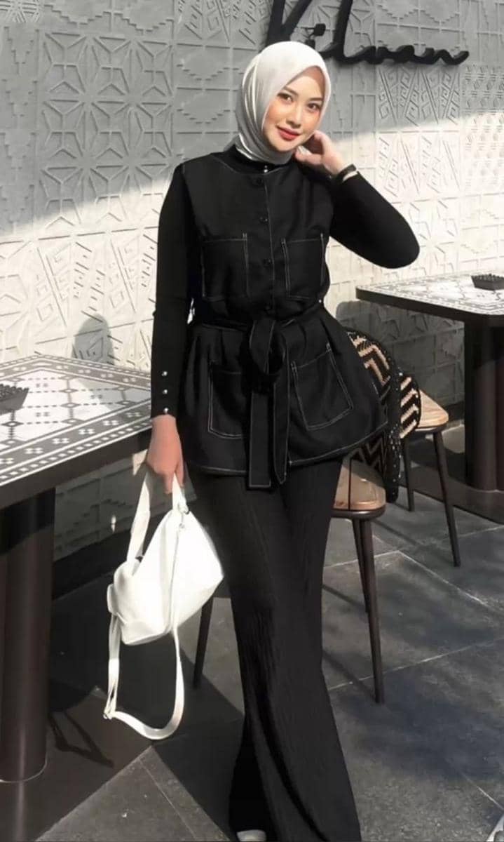 OOTD hijab untuk wanita bertubuh tinggi