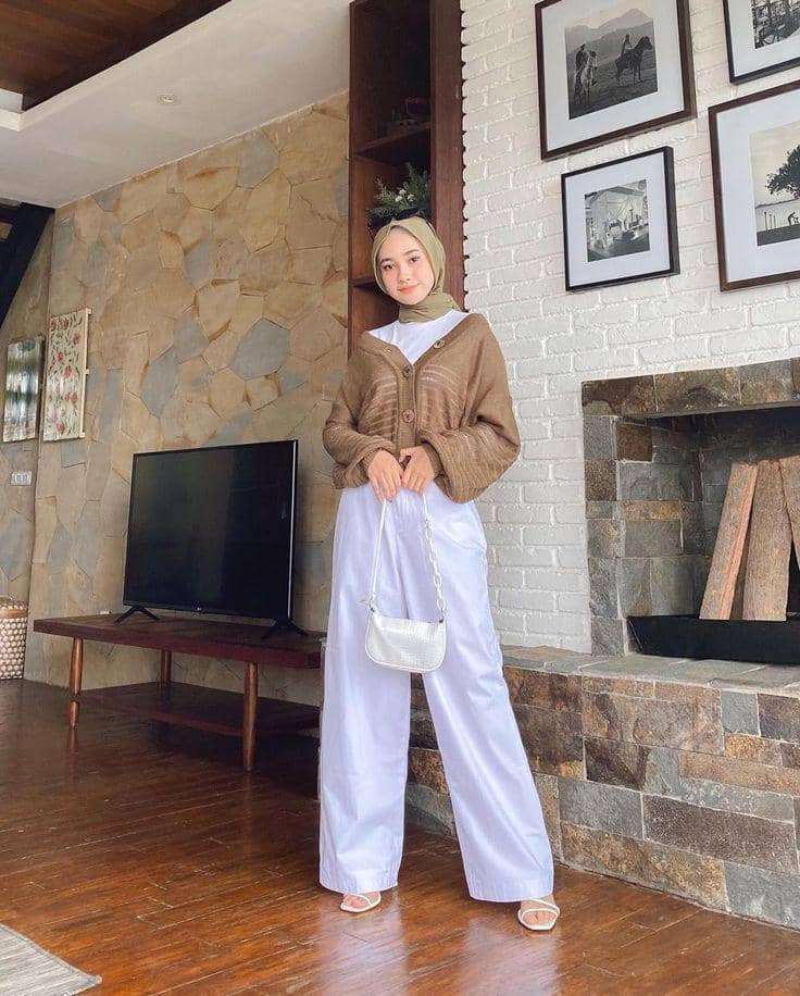 OOTD hijab untuk wanita bertubuh tinggi