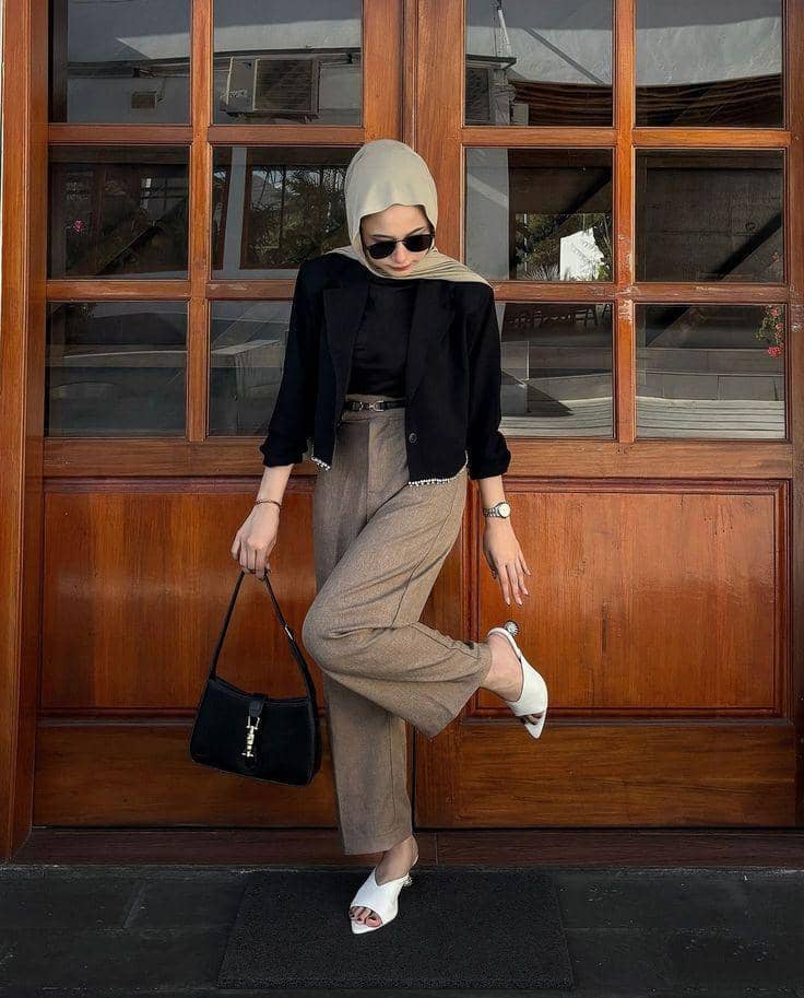 OOTD hijab untuk wanita bertubuh tinggi