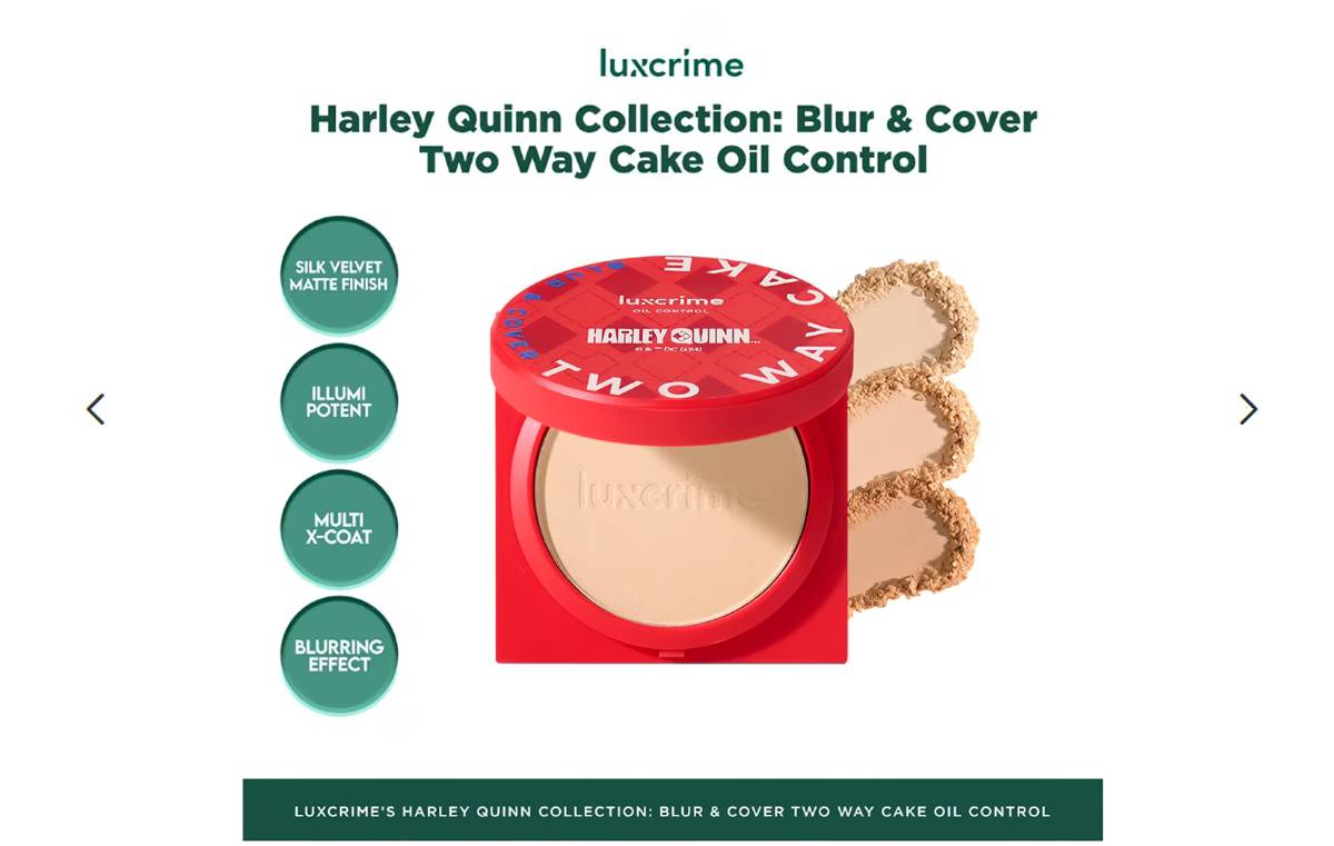 Luxcrime Harley Quinn Two Way Cake Oil Control Opera