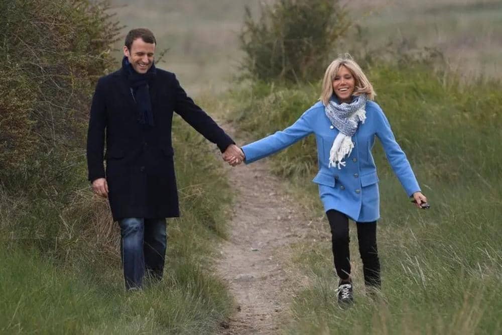 Emmanuel Macron dan Brigitte Macron