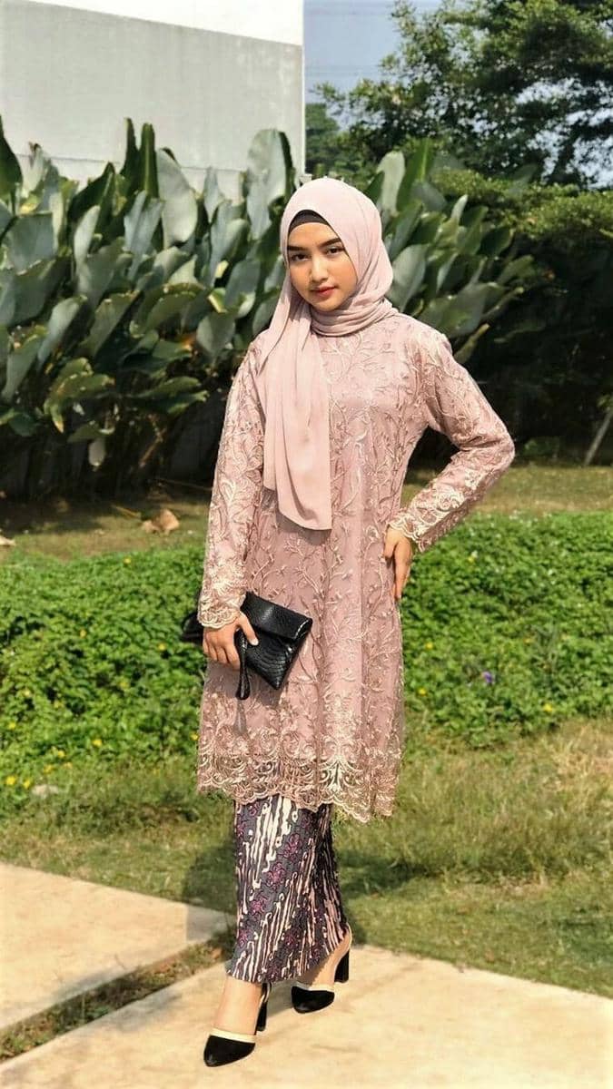 OOTD rok span plisket batik