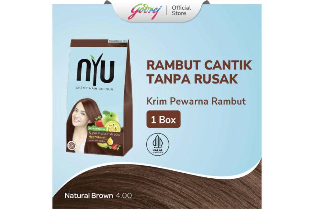 rekomendasi cat rambut cokelat