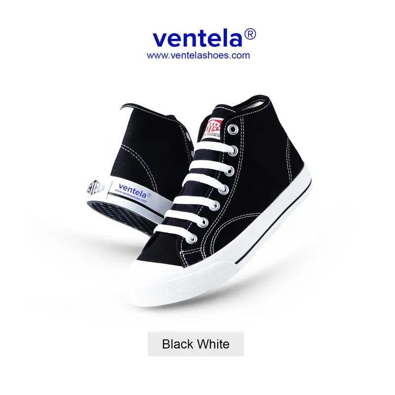 sepatu sekolah hitam putih tinggi wanita