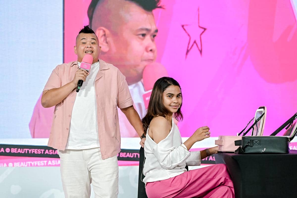 Silolox dan Grace di Konten 'Dibikin Cantik, Dibikin Ngakak' BFA Jakarta 2025 (Dok. IDN)