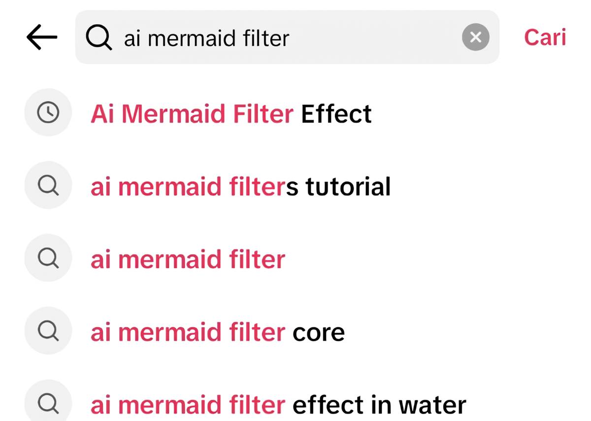 Cari filter