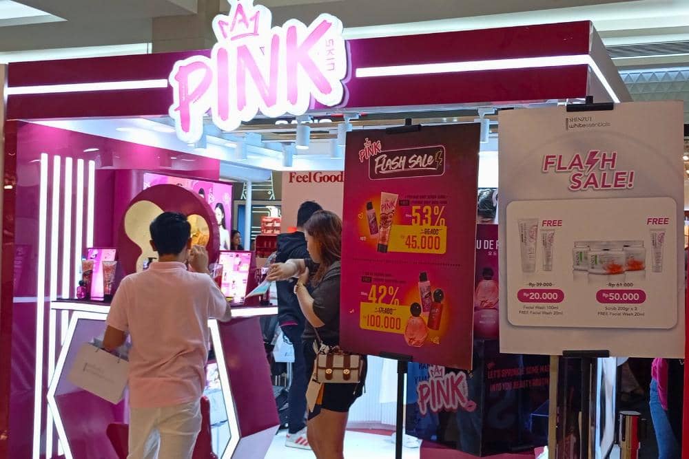 Booth PINK Skin di BFA Jakarta 2025 (POPBELA.com/Evelyn Anggraini)
