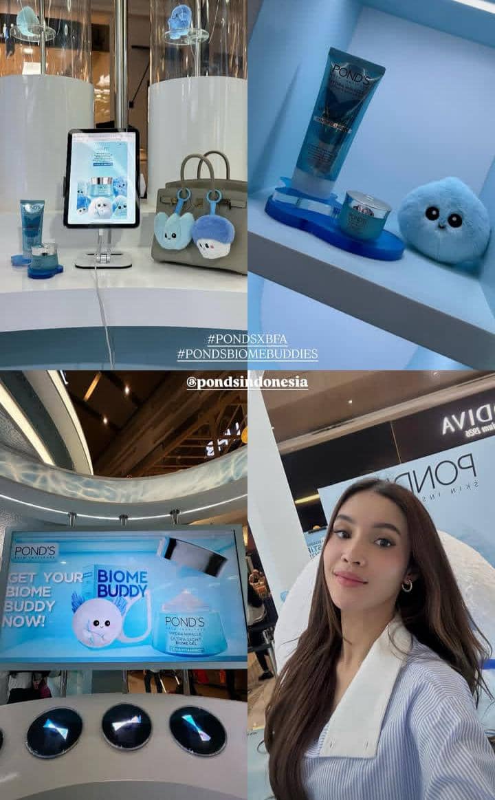 Laras Yerinita di booth POND'S Biome Oasis BFA Jakarta 2025 (instagram.com/larasyerinita)