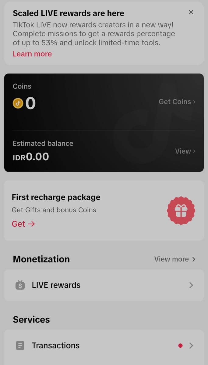 cara top up koin tiktok