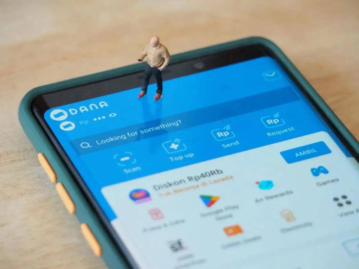 cara top up dana di indomaret