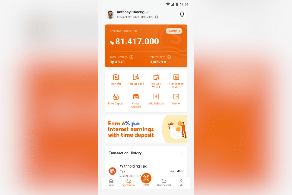 cara aktifkan seabank pinjaman