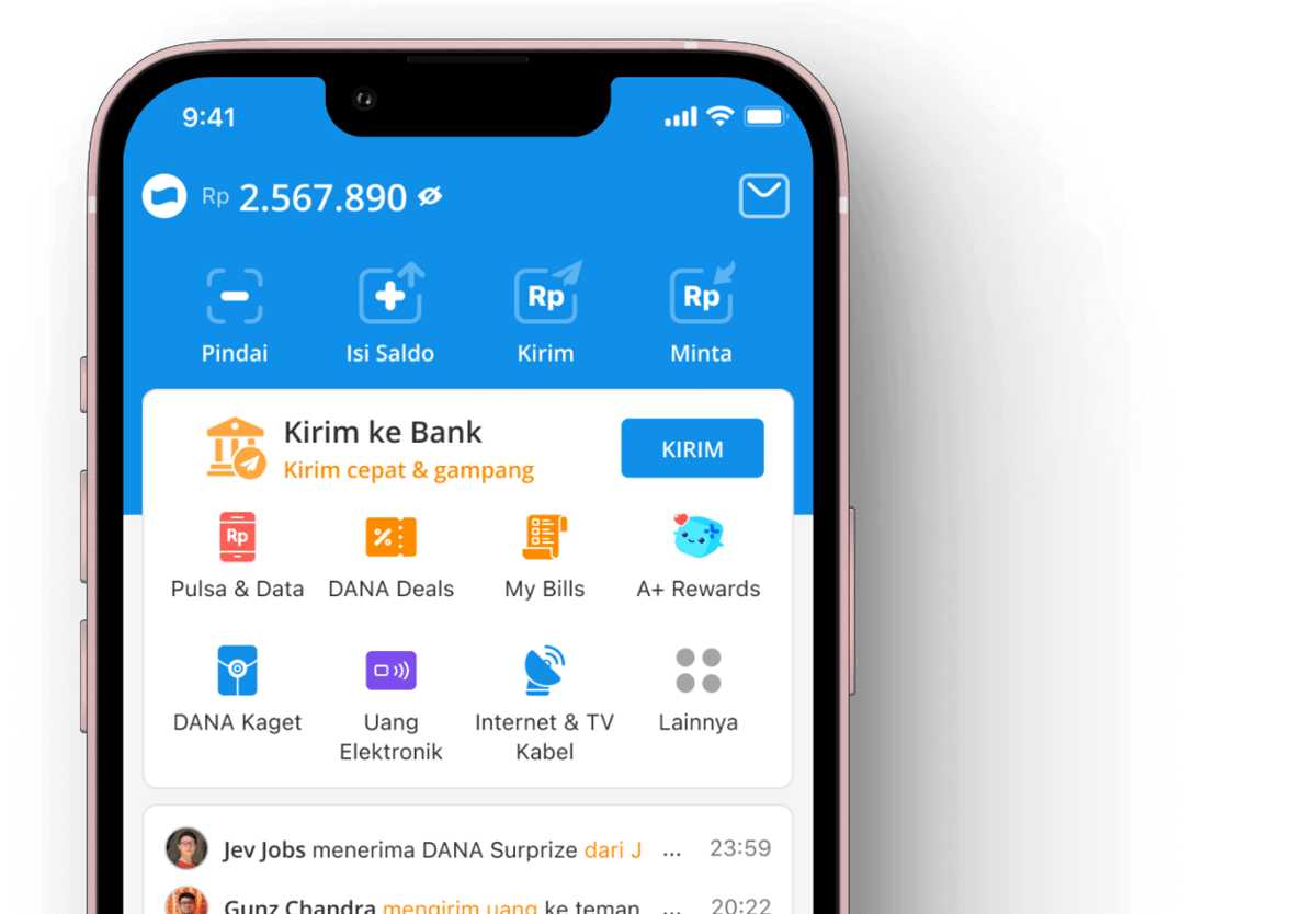 cara top up dana di indomaret