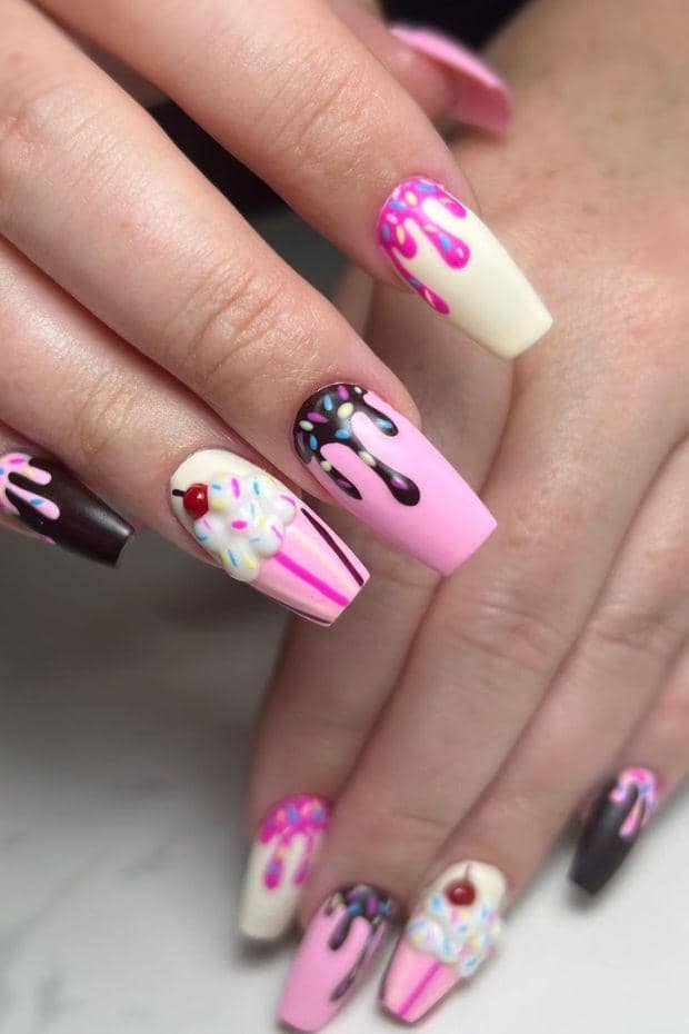 ide nail art untuk musim panas