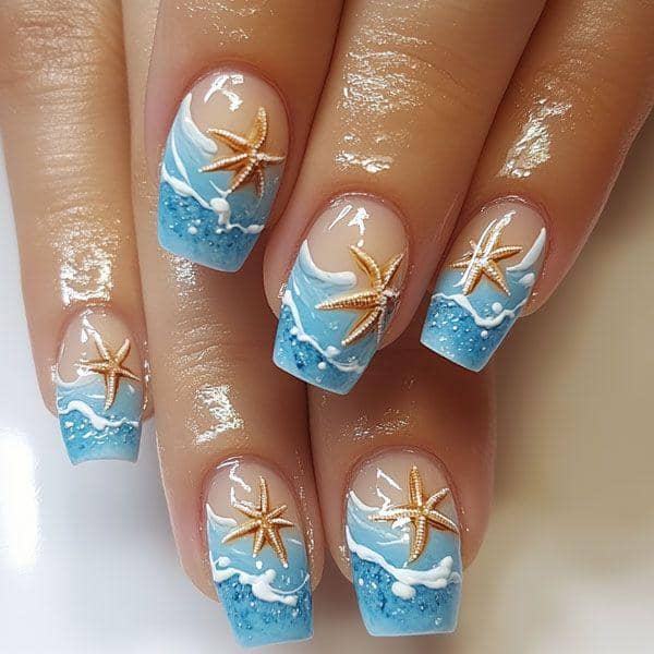 ide nail art untuk musim panas