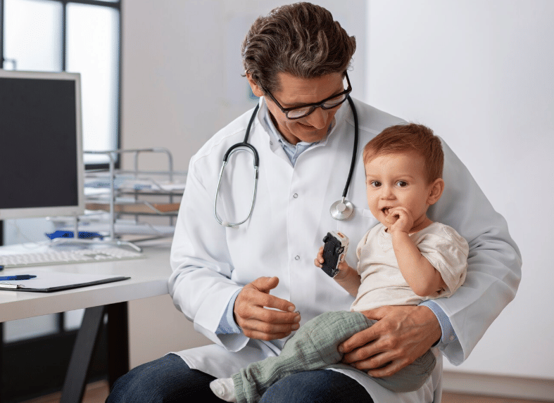 ilustrasi dokter anak 