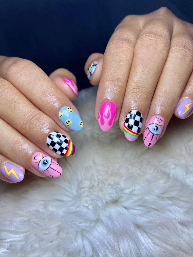 inspirasi nail art lucu tapi estetik