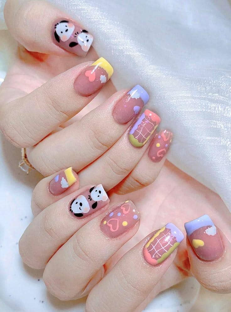 inspirasi nail art lucu tapi estetik