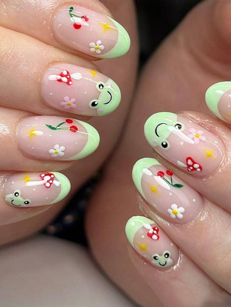 inspirasi nail art lucu tapi estetik