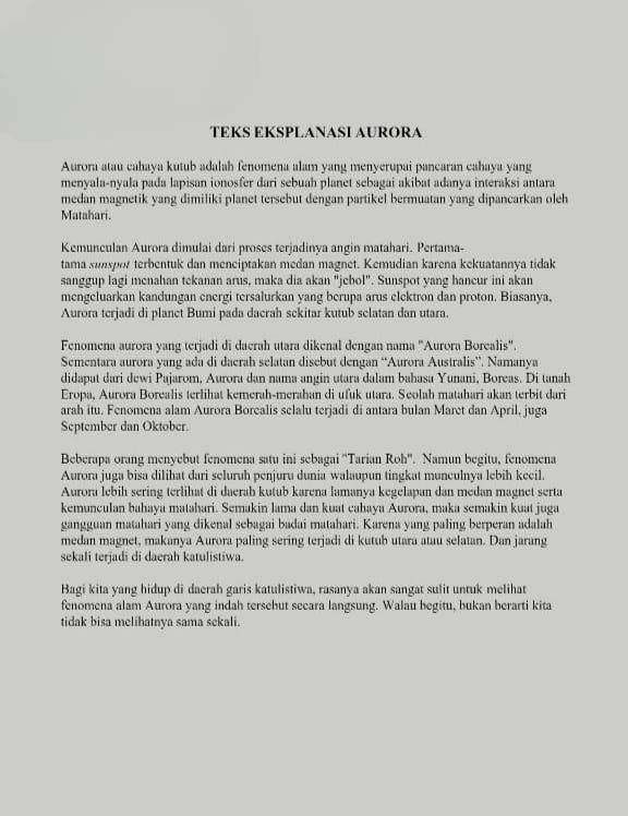 contoh teks eksplanasi fenomena alam