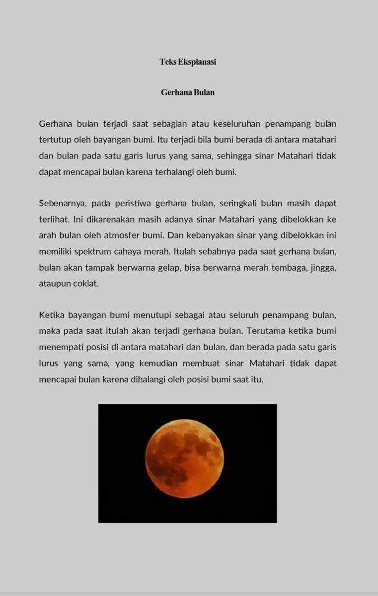contoh teks eksplanasi fenomena alam