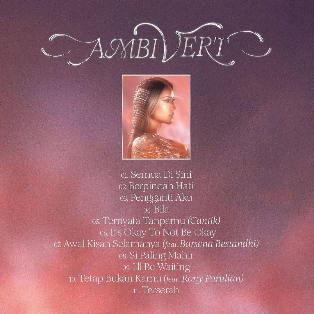 Tracklist dari album Raisa, 'ambiVert'. (instagram.com/raisa6690)