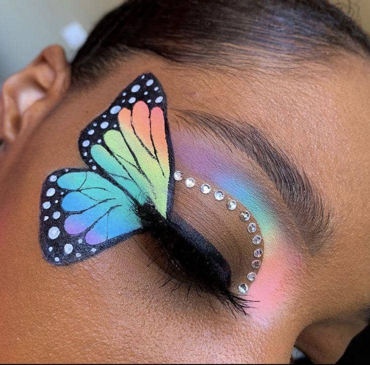 inspirasi butterfly eye makeup