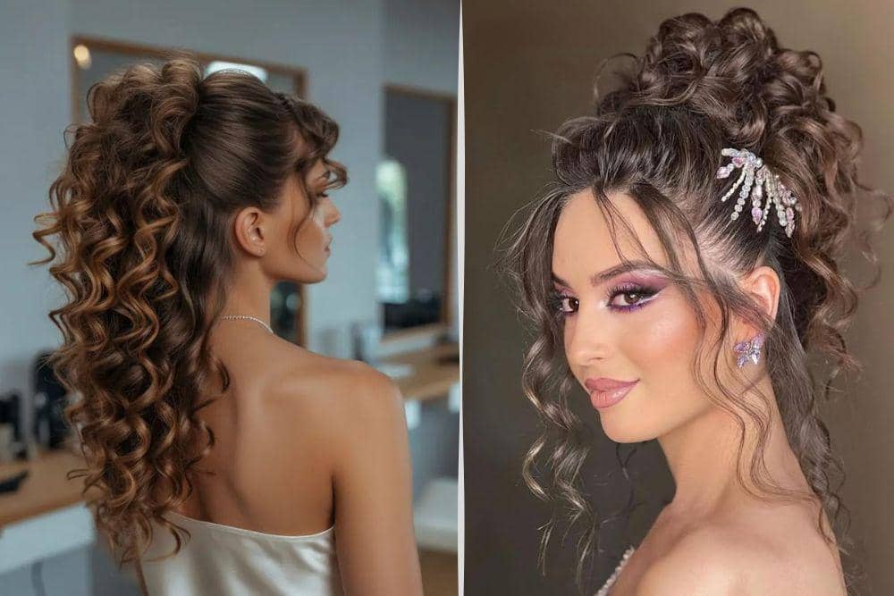 inspirasi hairdo untuk rambut keriting