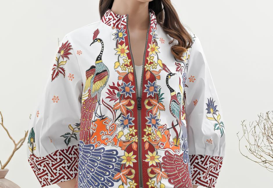 10 Model Cardigan Batik yang Elegan dan Stylish