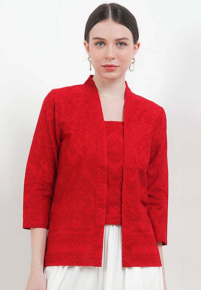 OOTD rok plisket kebaya batik 