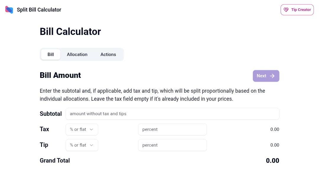Tools cara split bill online free gratis