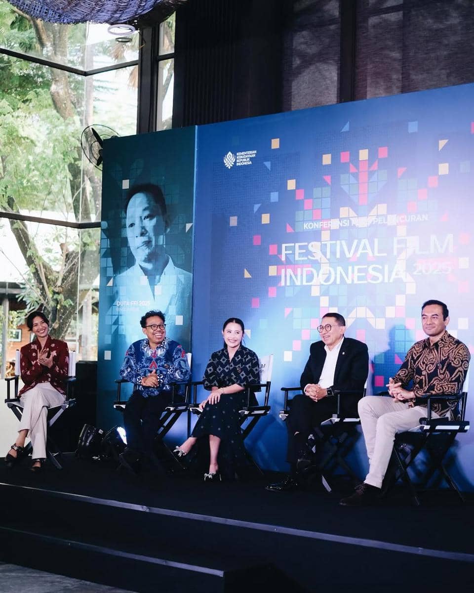 Peluncuran Festival Film Indonesia 2025 yang dihadiri oleh Sheila Dara, Budi Irawanto, Prilly Latuconsina, Fadli Zon, dan Ario Bayu (instagram.com/festivalfilmid)