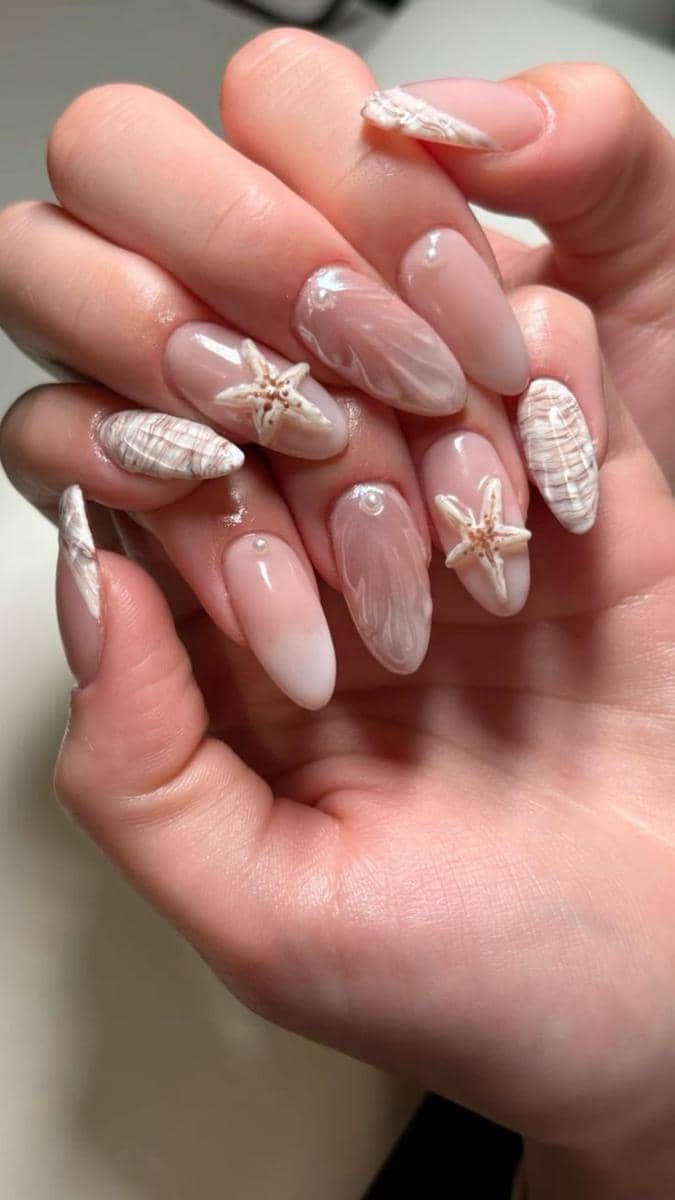 inspirasi oceanic nail art