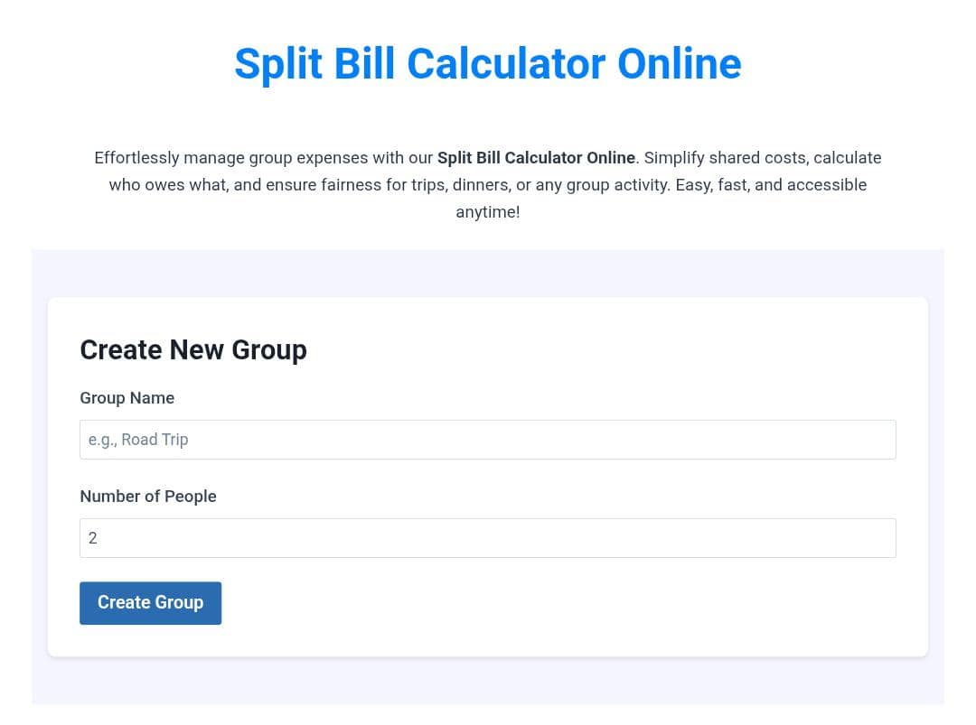 Tools cara split bill online free gratis