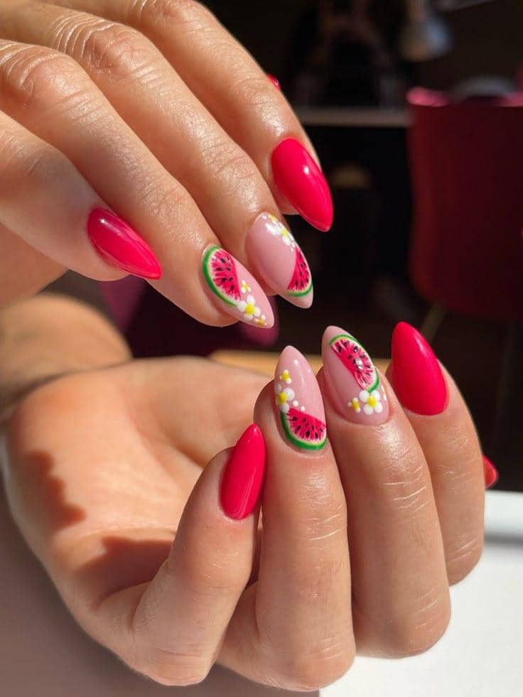 inspirasi nail art tema buah-buahan