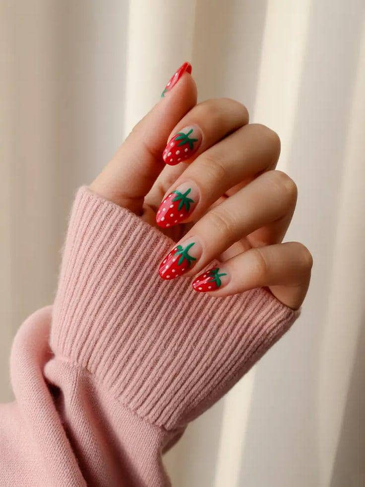 inspirasi nail art tema buah-buahan