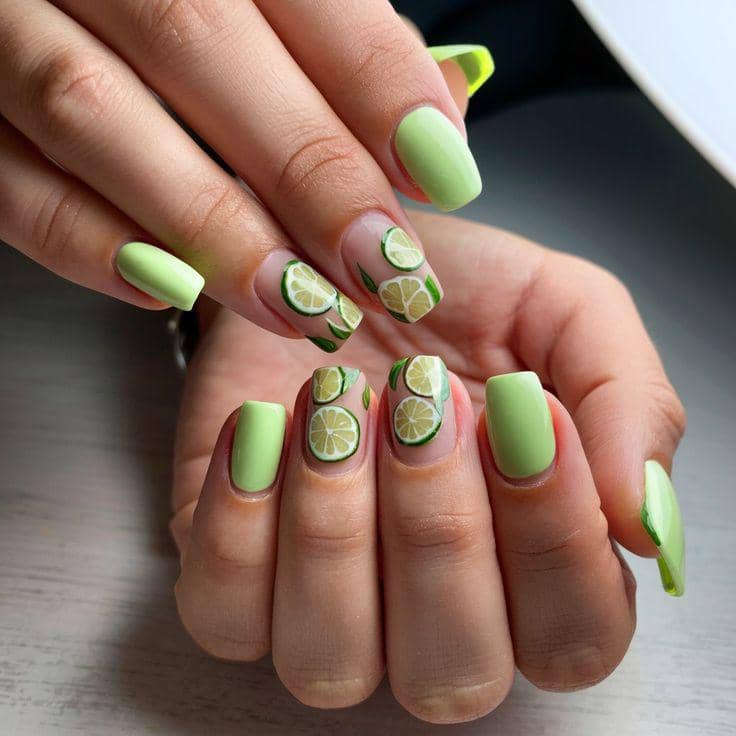 inspirasi nail art tema buah-buahan