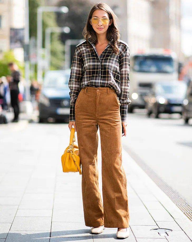 Corduroy Coklat Susu dan Kemeja Flanel.jpg