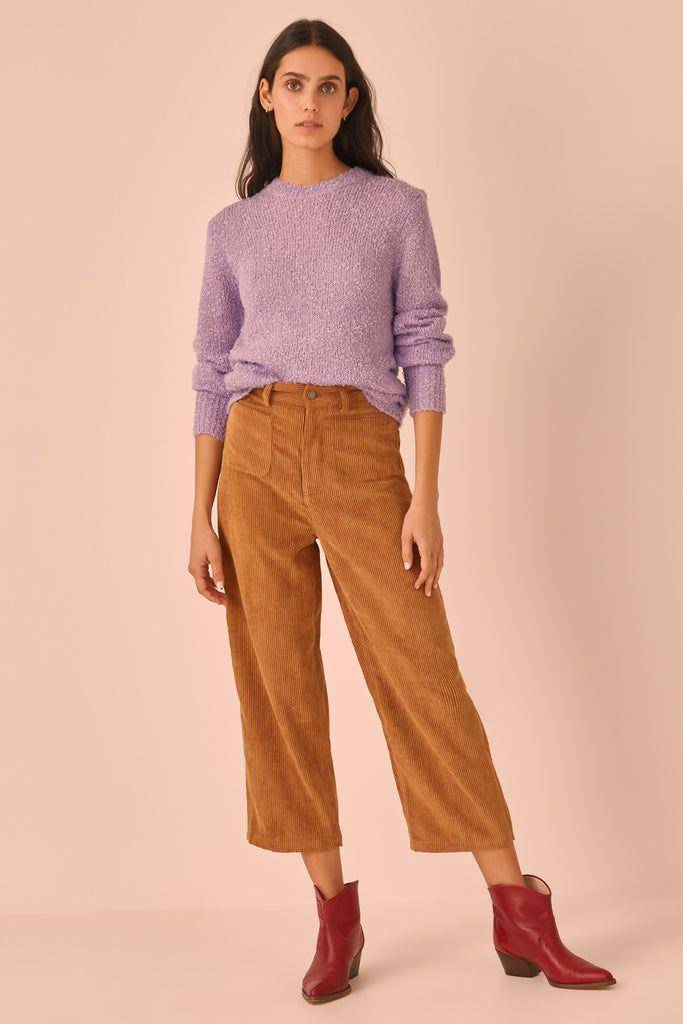 Corduroy Coklat Susu dan Sweater Lilac.jpg