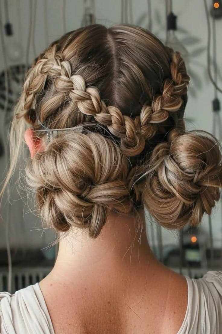 ide braided bun hairstyle