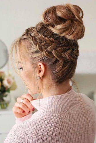 ide braided bun hairstyle