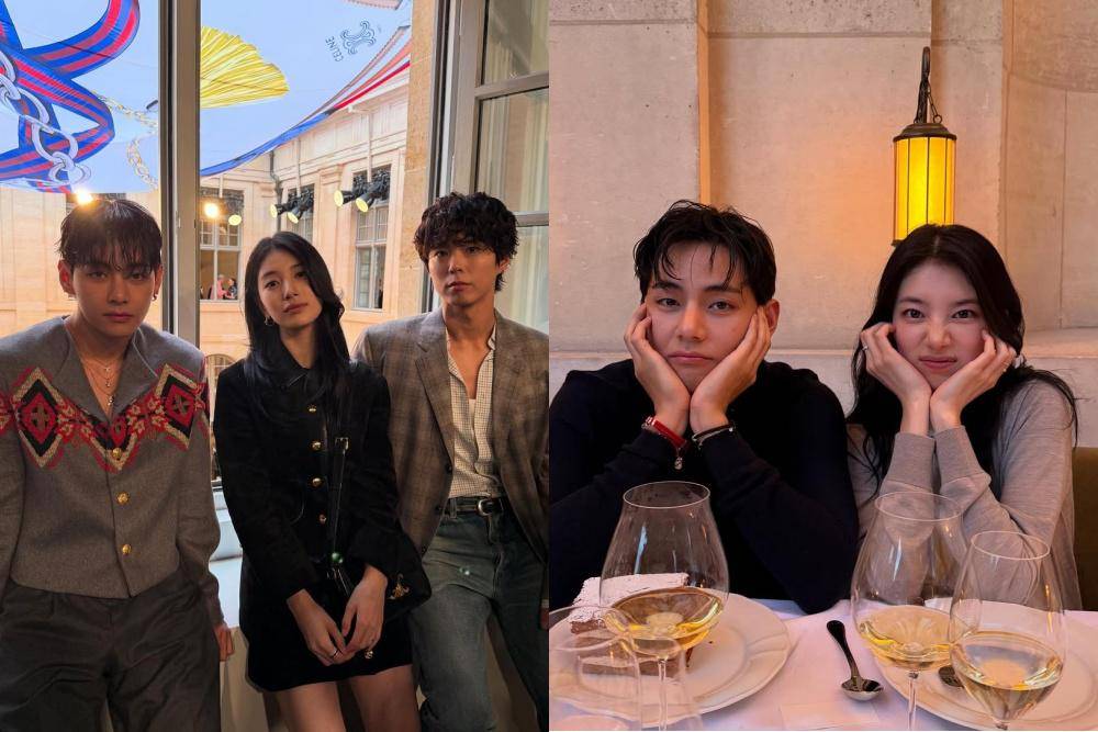 Curi Perhatian! 9 Potret Persahabatan V 'BTS, Suzy, dan Park Bo Gum