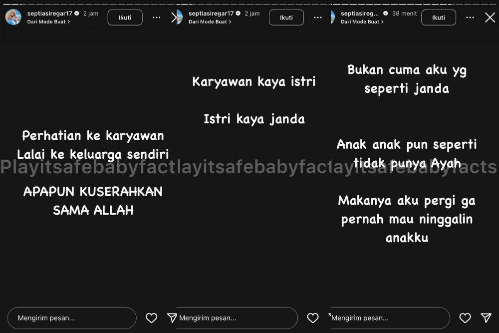 Septia Siregar Bongkar Perselingkuhan Putra Siregar