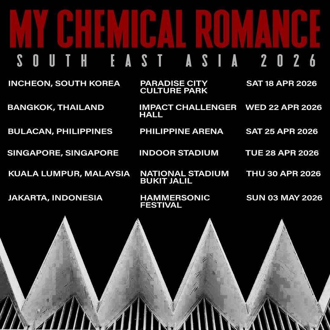 harga tiket konser My Chemical Romance di Jakarta