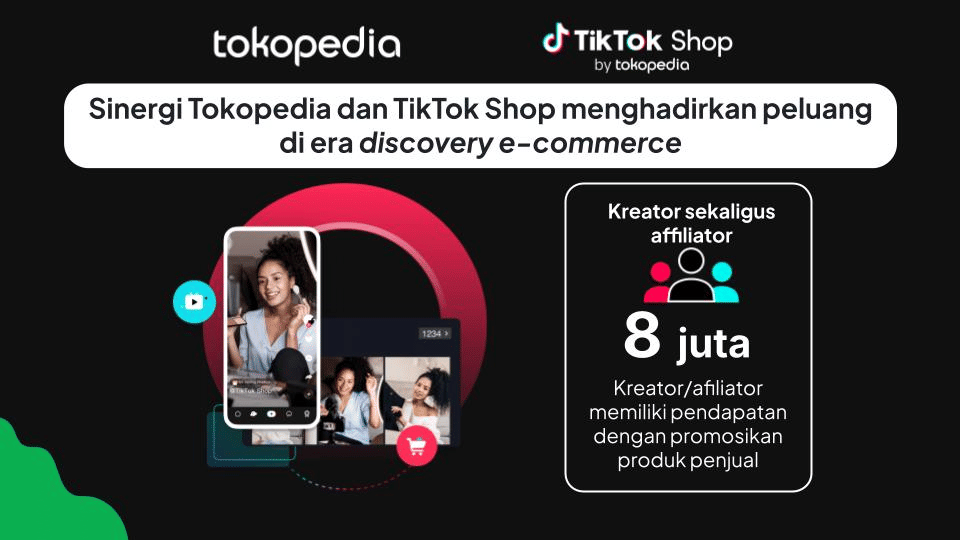 Jumlah kreator sekaligus afiliator yang memiliki pendapatan dengan mempromosikan produk penjual. (Dok. Tokopedia)