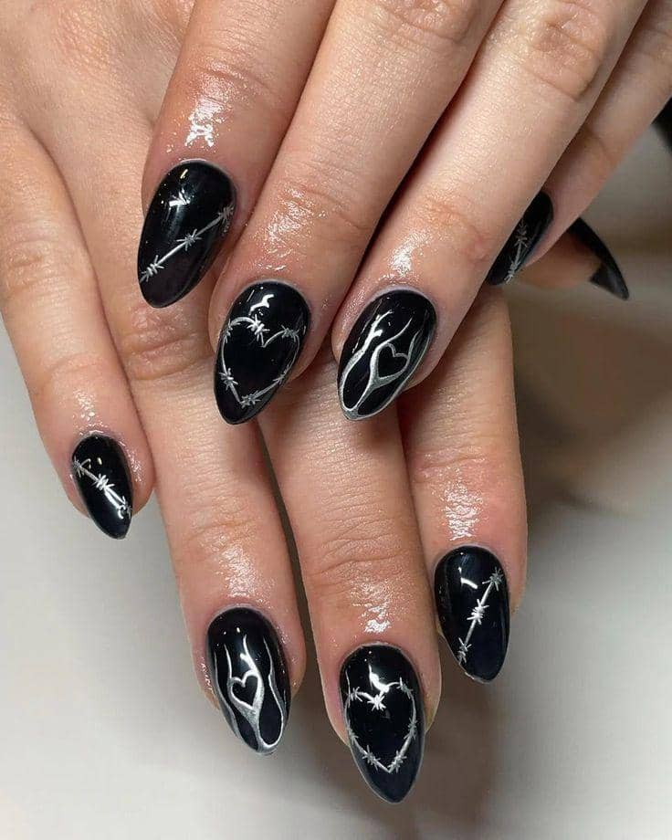 inspirasi nail art untuk nonton konser rock