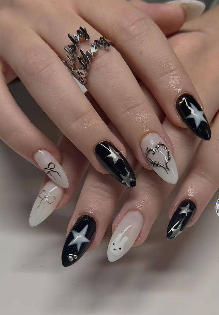 inspirasi nail art untuk nonton konser rock