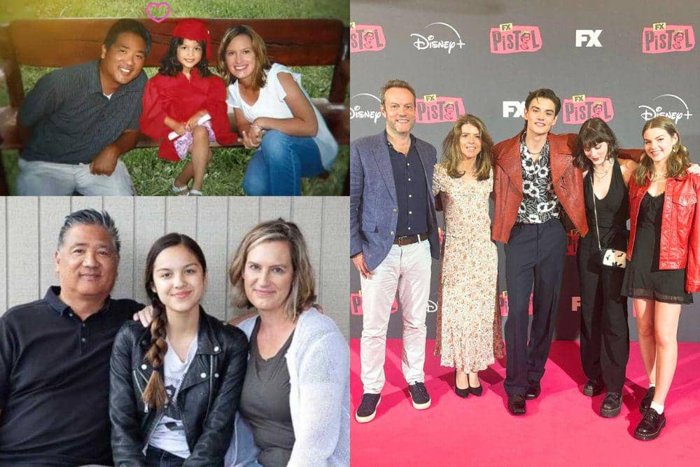 Perbandingan Keluarga Olivia Rodrigo dan Louis Partridge