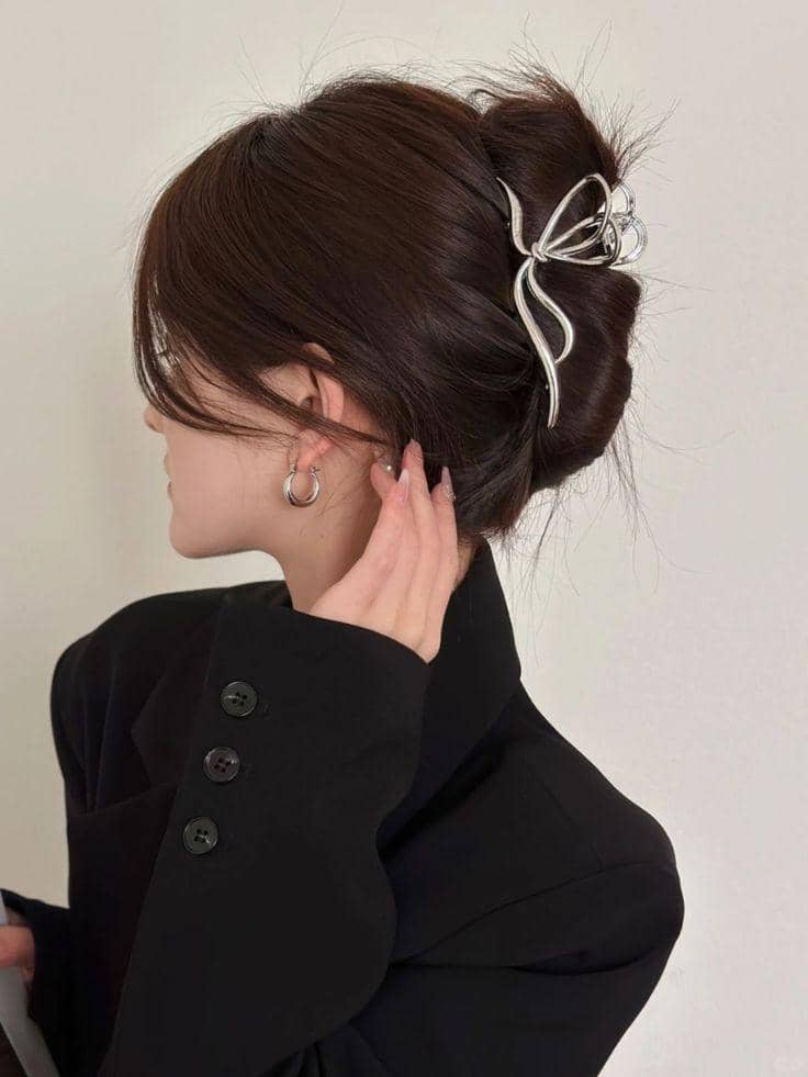 ide styling rambut dengan hair clip